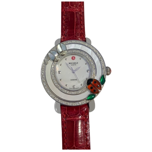 Michele Cloette Ladybug Limited Edition Watch MW20D34J6025